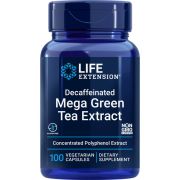 Life Extension Decaffeinated Mega Green Tea Extract 100 Vegetarian Capsules