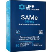 Life Extension SAMe 200 mg 30 enteric-coated Vegetarian Tablets