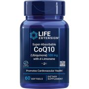 Life Extension Super-Absorbable CoQ10 (Ubiquinone) with d-Limonene 100 mg 60 Softgels