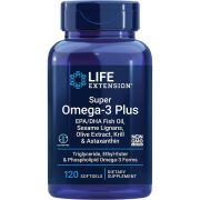 Life Extension Super Omega-3 Plus EPA/DHA, Fish Oil, Sesame Lignans, Olive Extract, Krill & Astaxanthin 120 Softgels